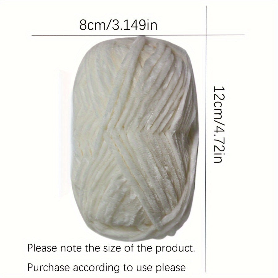 12 Balls Piece Soft Chenille Yarn Blanket Yarn 600g
