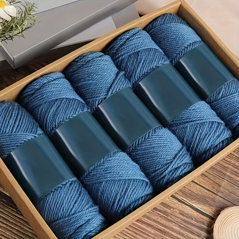 Soft & Warm Alpaca Blend Yarn 5-Pack Medium Weight 4-5mm
