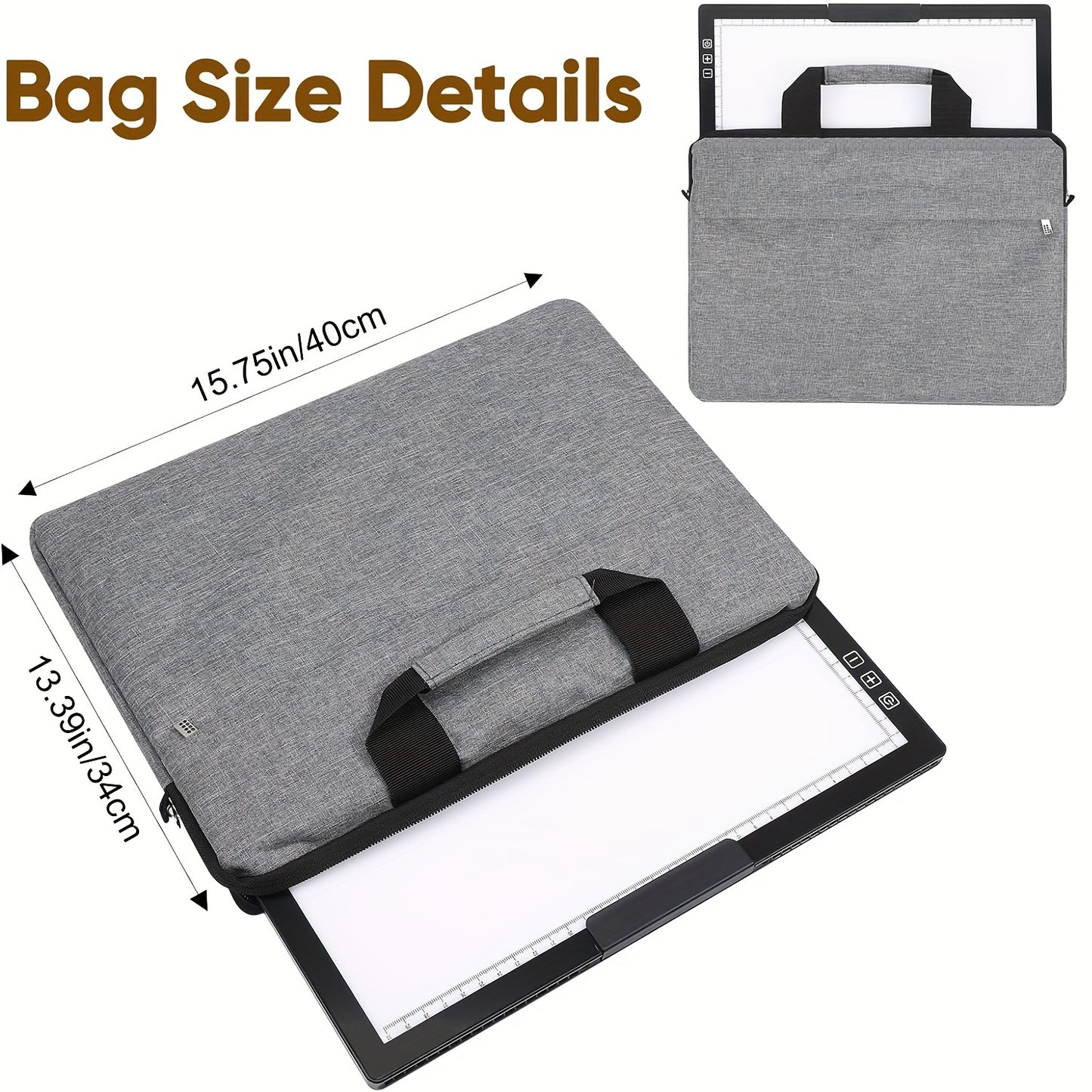 A4 Wireless LED Light Pad with Carry Bag for Art