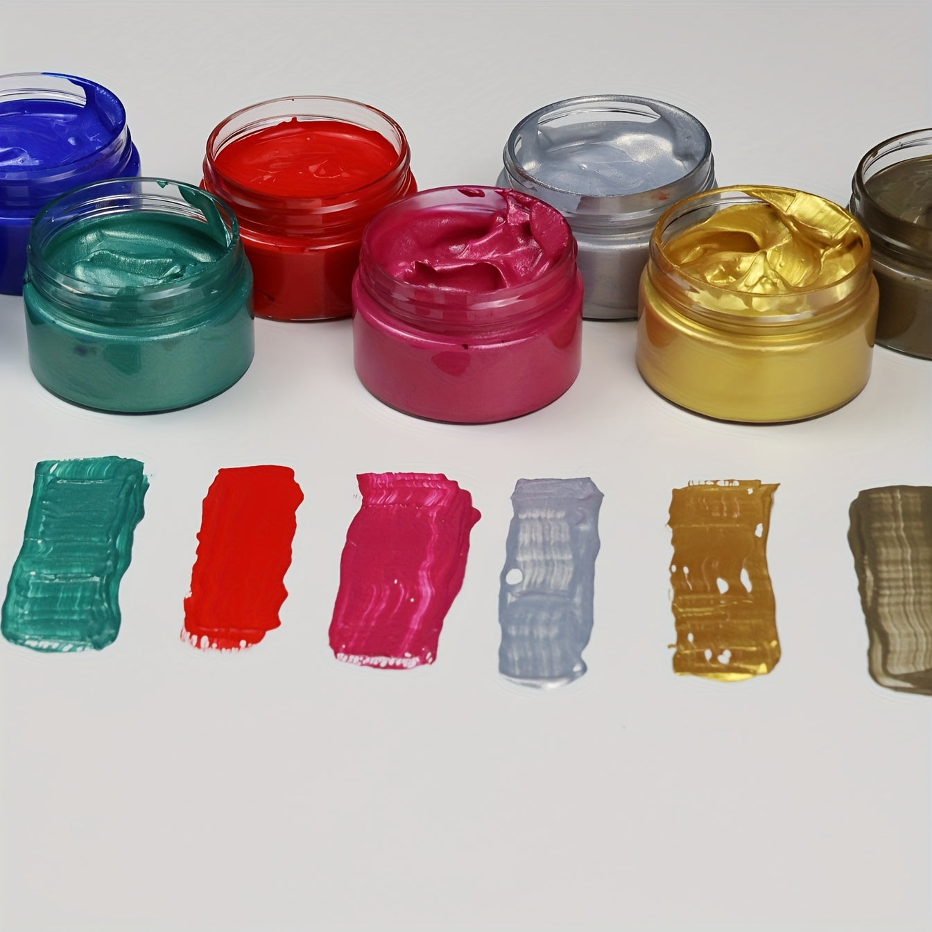 8/6PCS Metallic Acrylic Paint Set for Artists and Crafters