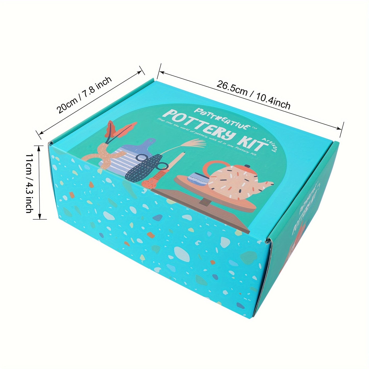 Great for Date Night Air Dry Clay POTTREATIVE Pottery Kit