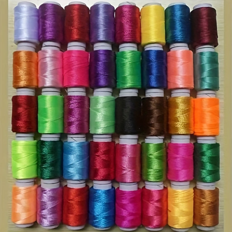 50pcs Viscose Embroidery Thread Multi-color Silk Thread