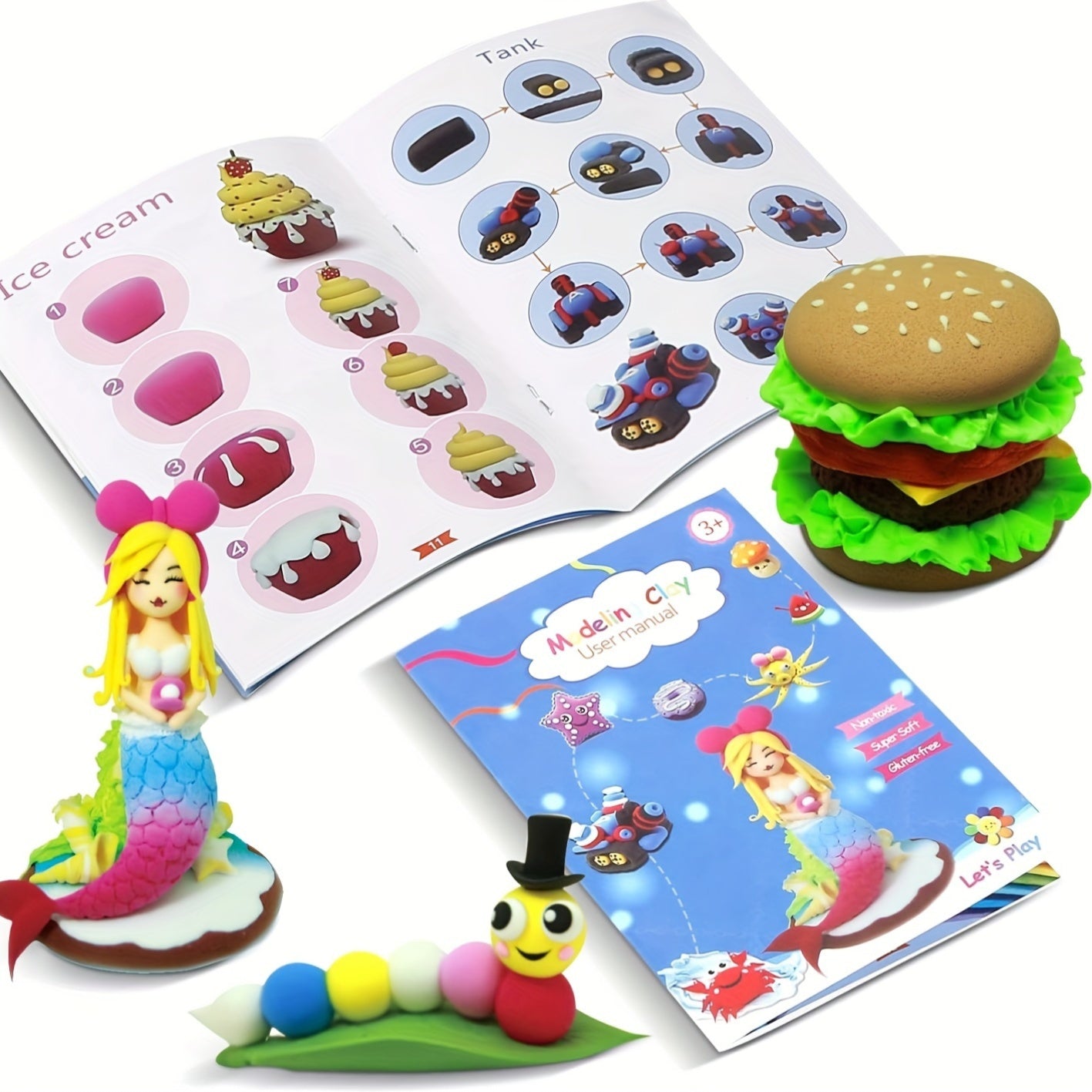 64 Colors Air Dry Clay Kit With Tools For DIY Projects