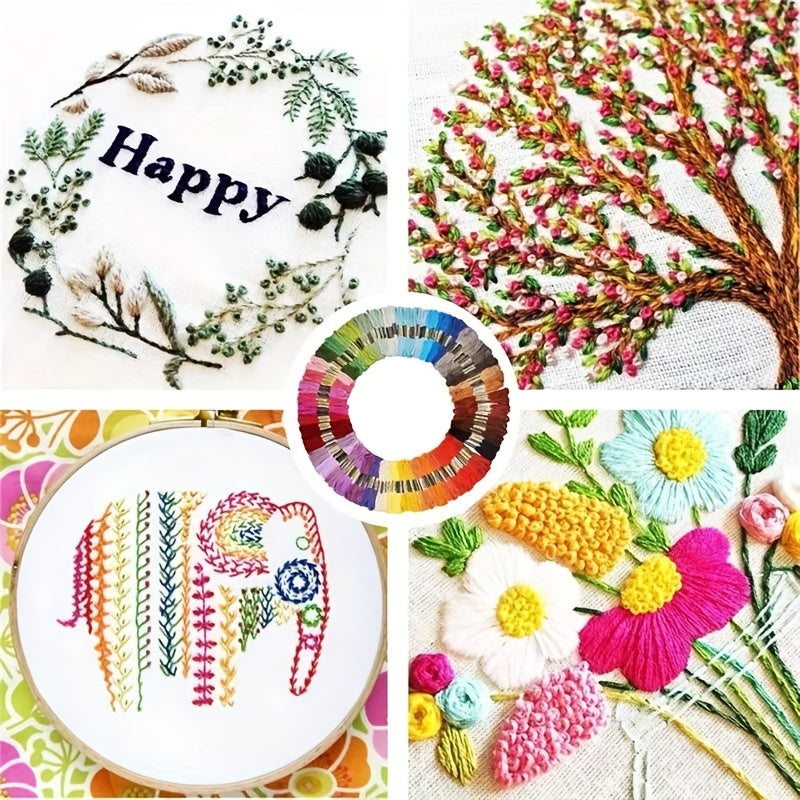 Embroidery Floss Cross Stitch Thread Kit 447 Colors 2600ft