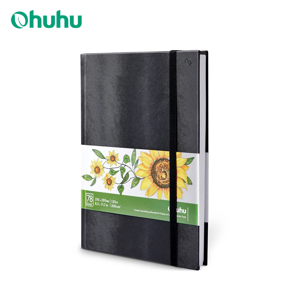 Ohuhu Marker Pads Art Sketchbook Hardcover Notebook Student