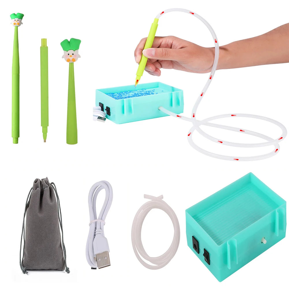 USB Powered Diamond Painting Suction Device Electric Diamond Suction Tool Portable Vacuum Diamond Painting Pen Kit