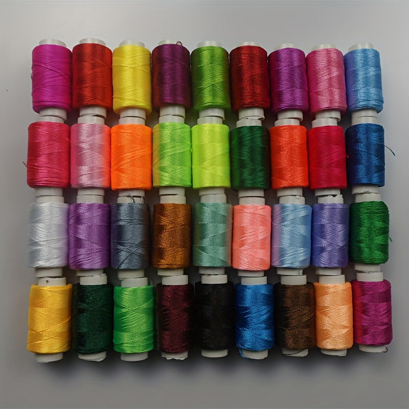 50pcs Viscose Embroidery Thread Multi-color Silk Thread