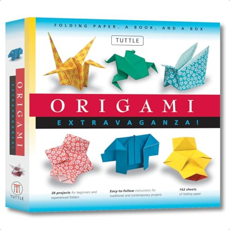 Origami Extravaganza Folding Paper a Book and a Box Kit Includes 38 Projects and 162 Papers