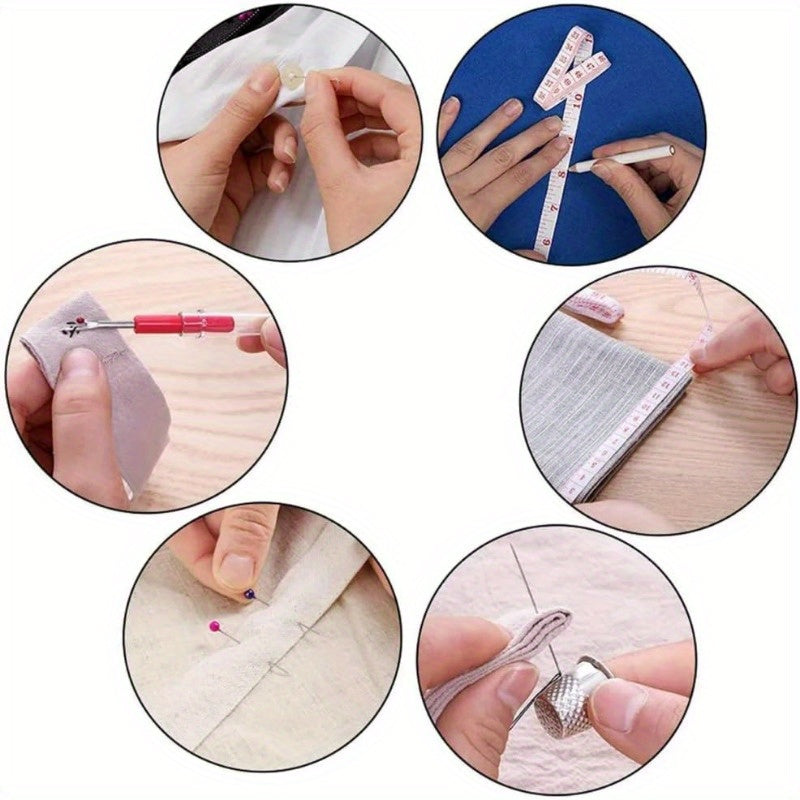 Sewing Kit 229pcs Sewing Accessories Thread Spools Needles Scissors for Beginner and Professional Travel Home School DIY Gift