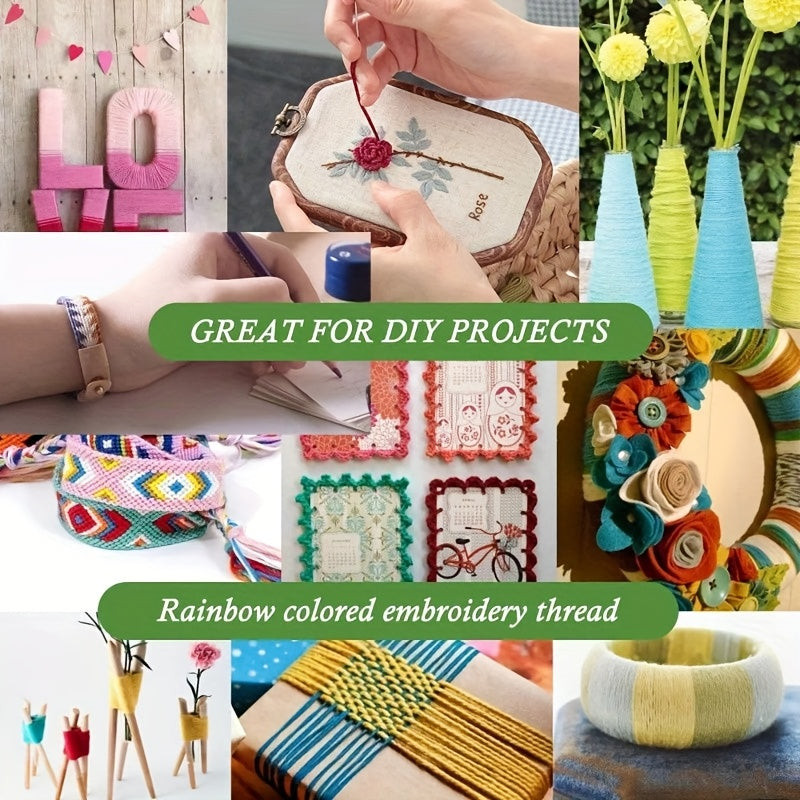 Embroidery Floss Cross Stitch Thread Kit 447 Colors 2600ft