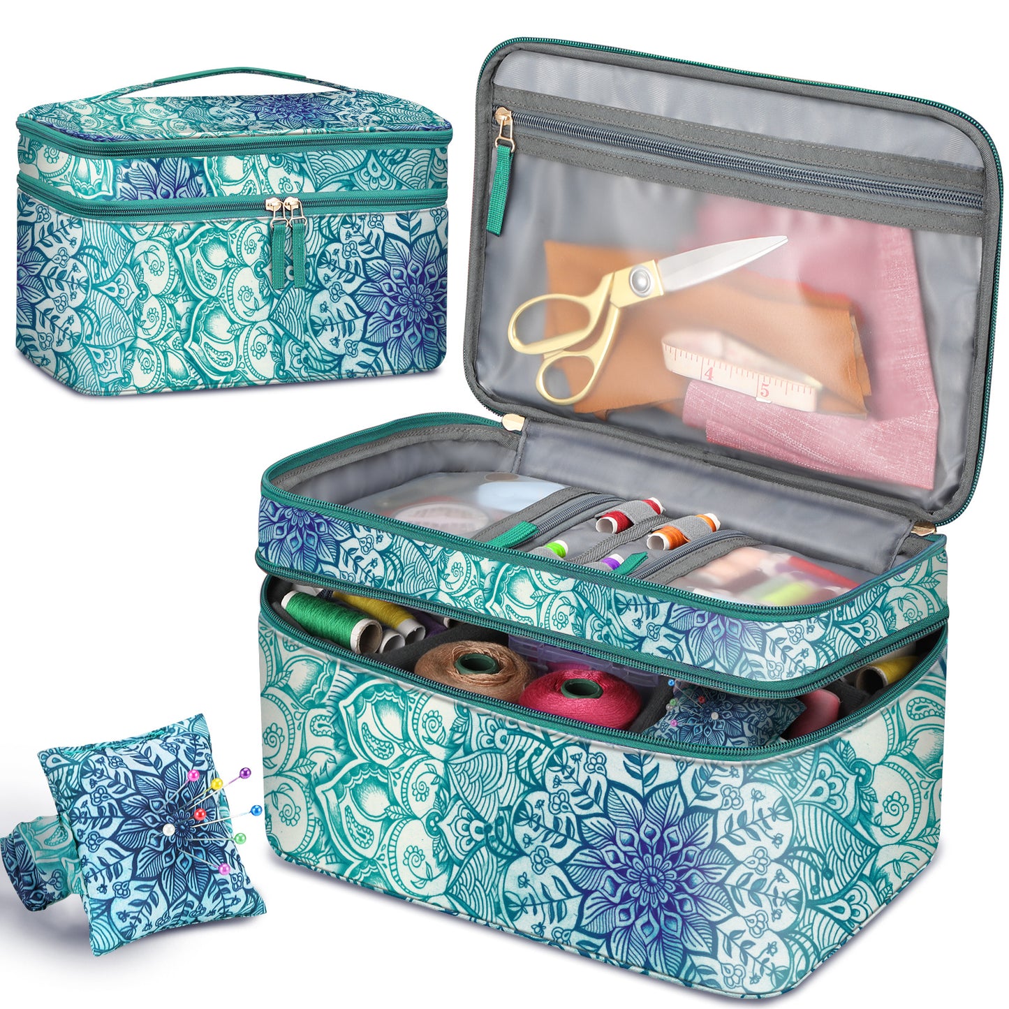 FINPAC Sewing Accessories Storage and Organizer Case Bag