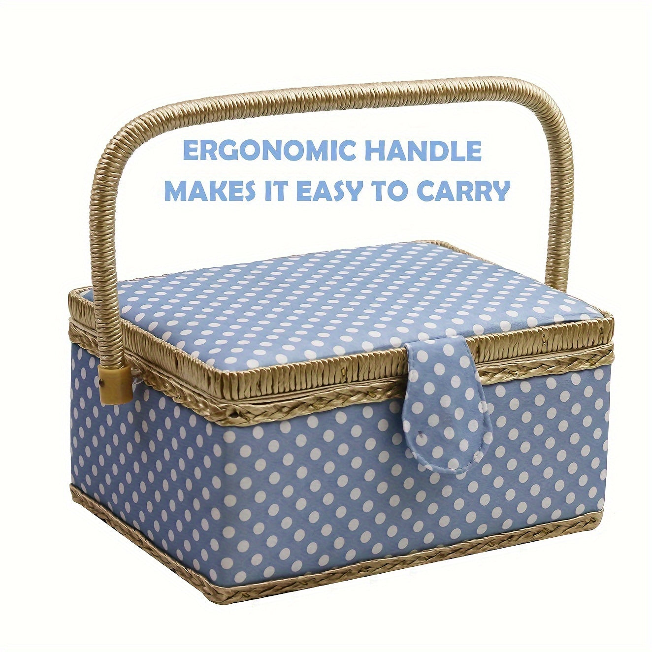Medium Sewing Box With Kit Accessories Sewing Basket Organizer With Supplies
