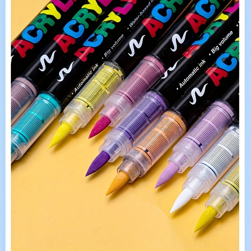 24/36/72/120/168 Colors Paint Markers Brush Tip for DIY Crafts