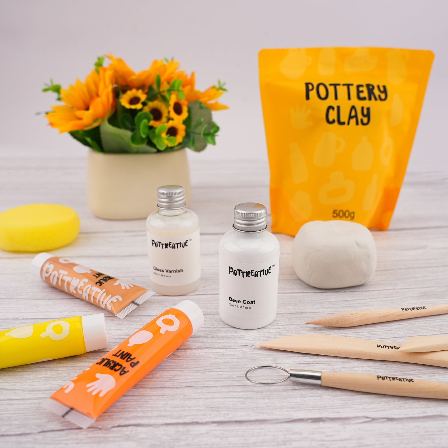 Great for Date Night Air Dry Clay POTTREATIVE Pottery Kit
