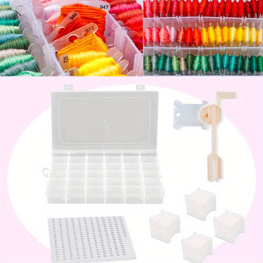 103 Embroidery Floor Organizer Cross Stitch Storage Box Tool