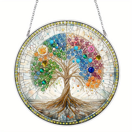 5D DIY Tree of Life Diamond Painting Pendant