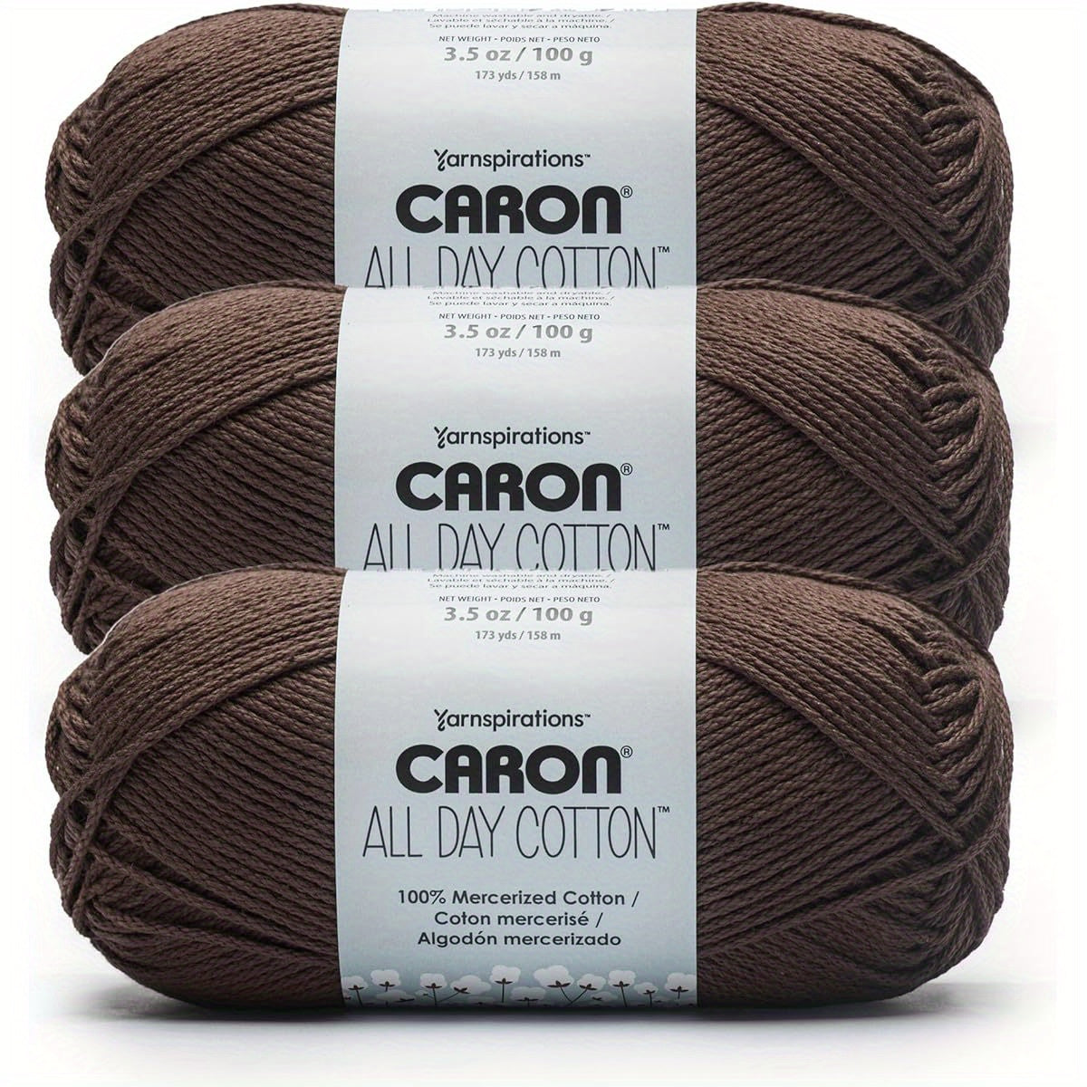 All Day Cotton - 3 Pack 173 Yards Grass Green Yarn