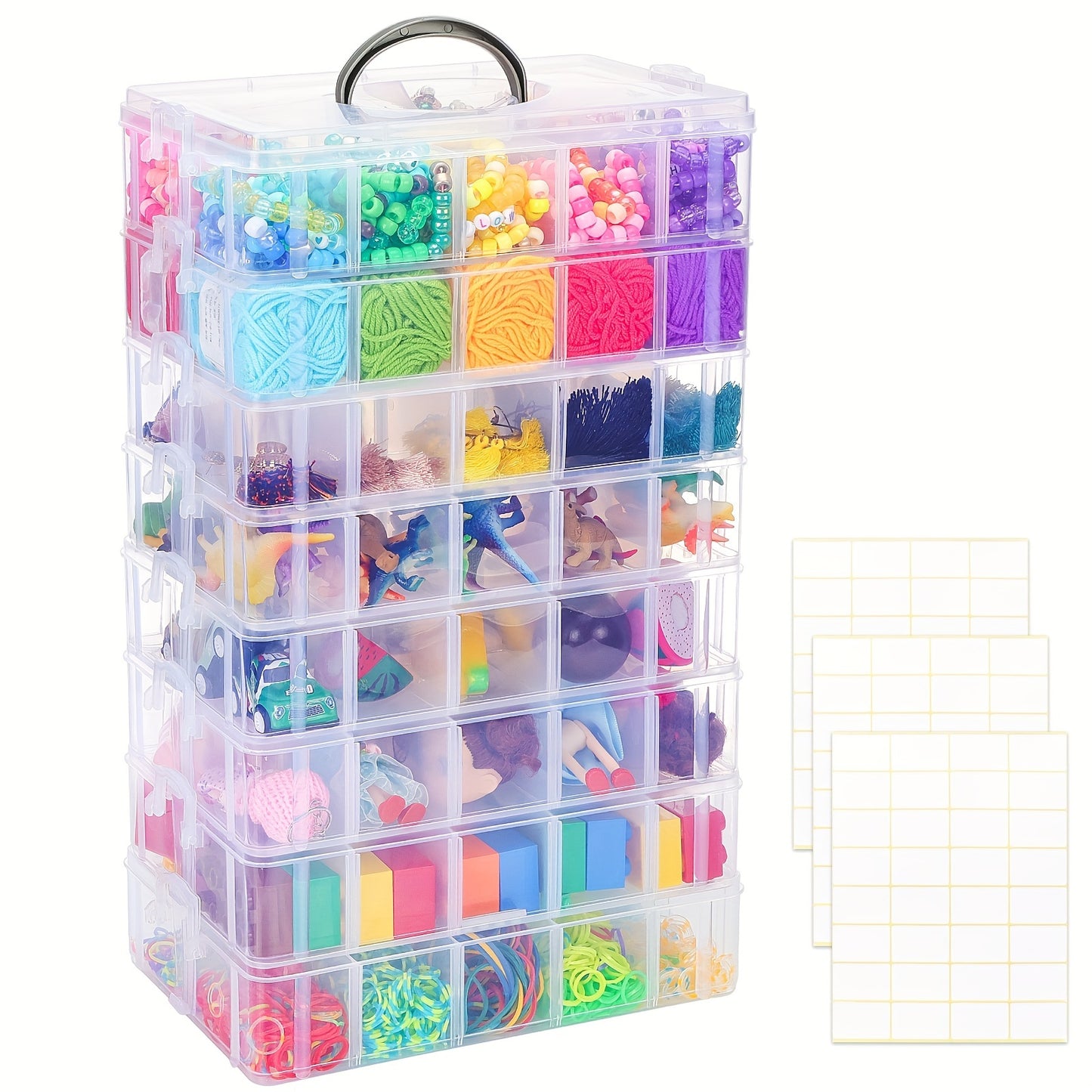 Whonline 8-Tier Stackable Storage Container Box for Crafts