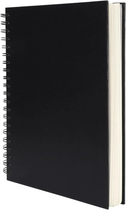 8.5x11 Inch Hardcover Sketchbook Spiral Bound 80 Sheets 90gsm