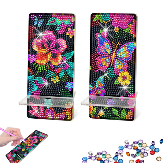 2 Pack Diamond Painting Phone Holder Art Kits for Beginners