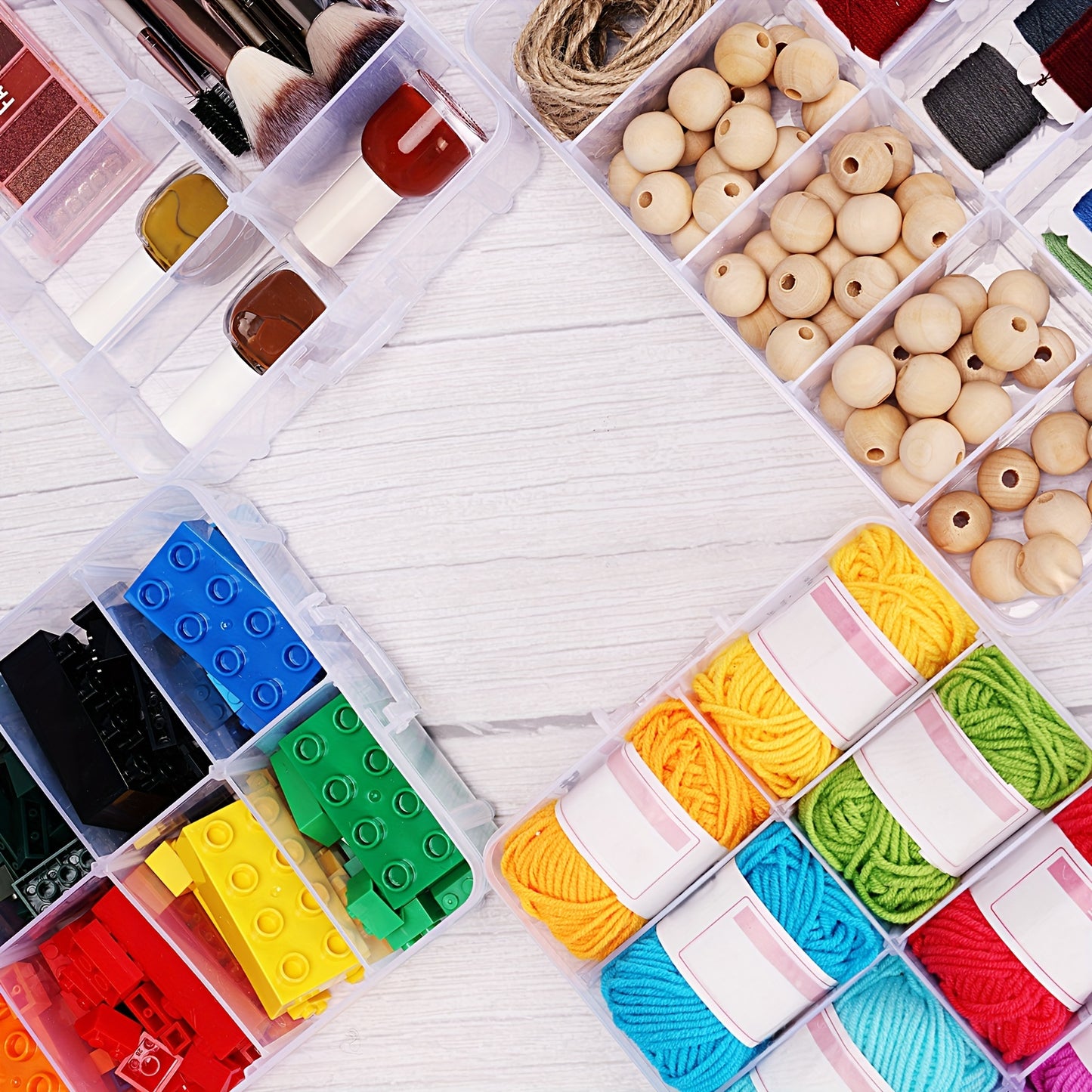 Whonline 8-Tier Stackable Storage Container Box for Crafts