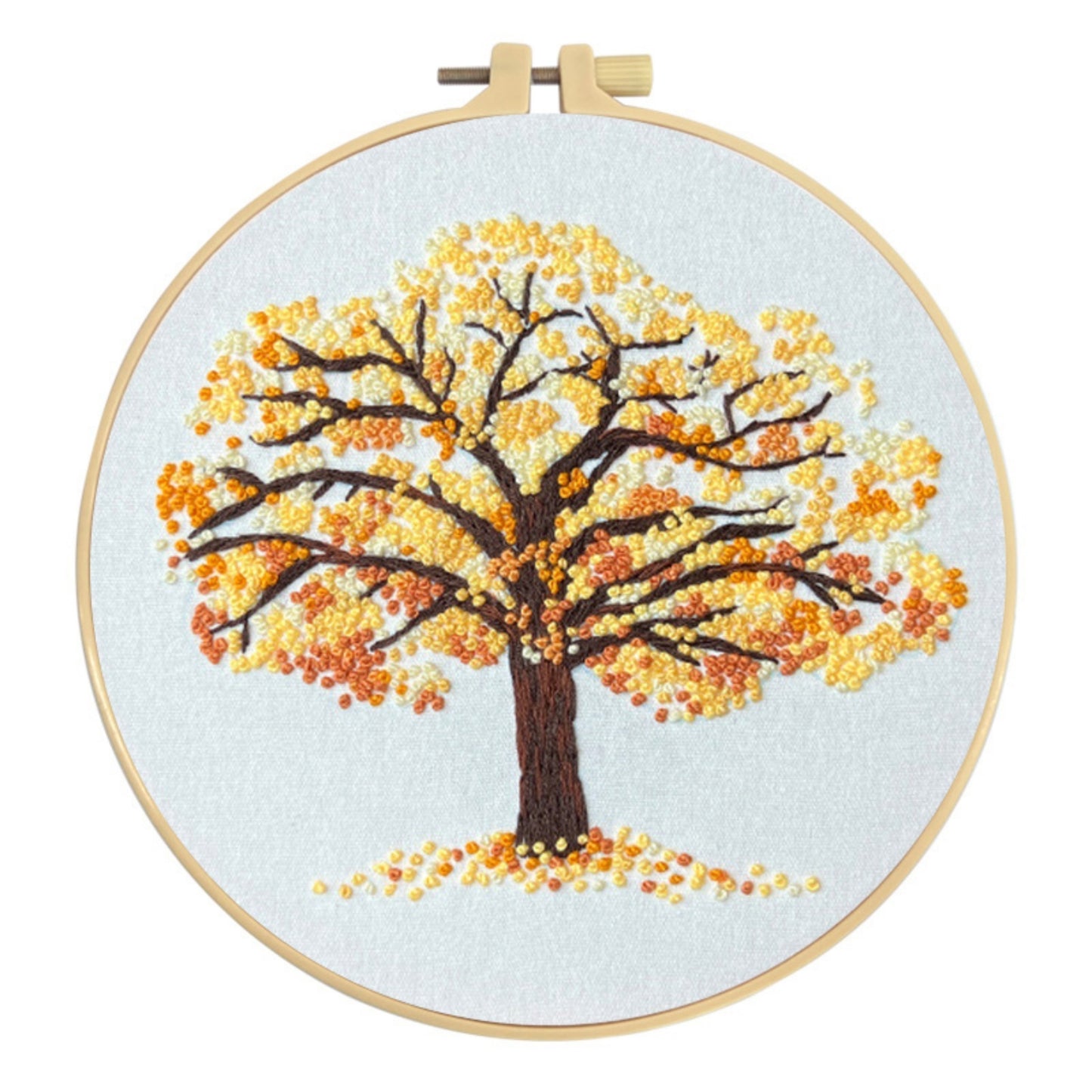 4pcs Embroidery kit with Patterns Instructions, Needlepoint Cross Stitch Kits for Beginners Adult, 11.8*11.8in