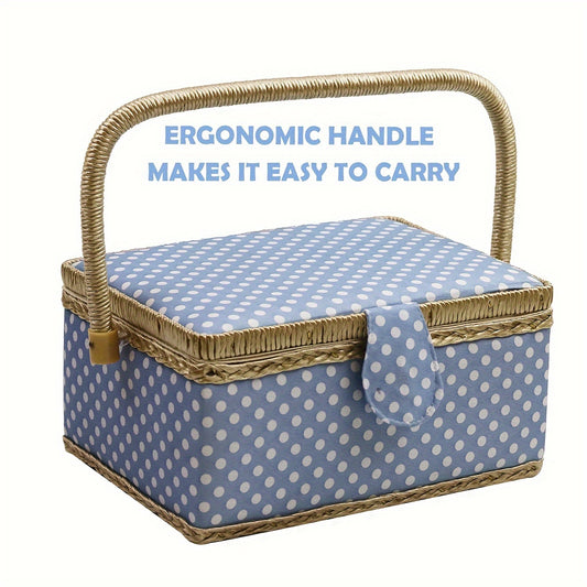 Medium Sewing Box With Kit Accessories Sewing Basket Organizer With Supplies