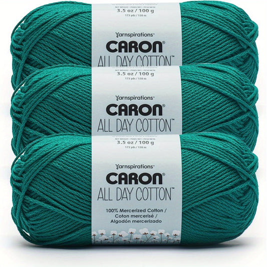 All Day Cotton - 3 Pack 173 Yards Grass Green Yarn